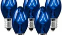 C7 INCANDESCENT BULBS - Blue