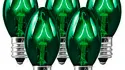 C7 INCANDESCENT BULBS - Green