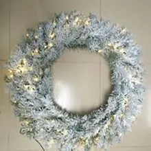 Prelit Snow Wreath